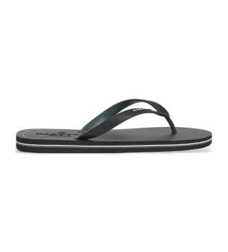 Hackett London Flip Flops Capri Contour schwarz