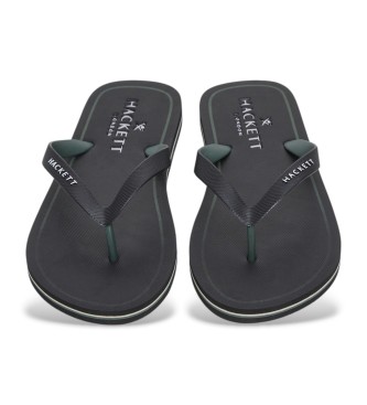 Hackett London Flip Flops Capri Contour schwarz