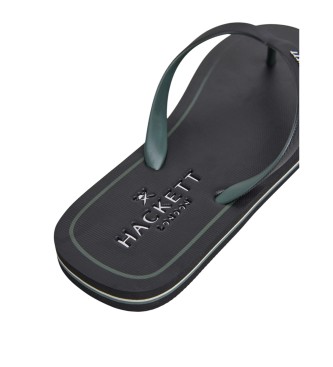 Hackett London Flip Flops Capri Contour schwarz