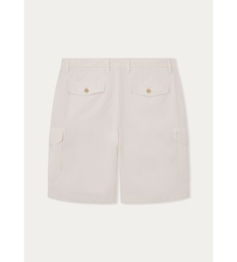 Hackett London Cargo shorts gebroken wit