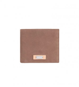 Hackett London Small Brown Leather Wallet