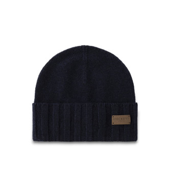 Hackett London Cappello in cashmere blu navy