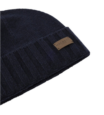 Hackett London Cappello in cashmere blu navy