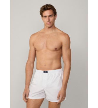 Hackett London Set di 2 Boxer Chain Blu, Bianco