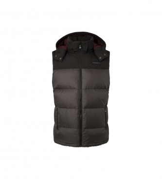 Hackett London Chaleco Ultimate Down Gilet gris oscuro