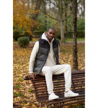 Hackett London Chaleco Ultimate Down Gilet gris oscuro
