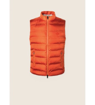 Hackett London Slim Fit quiltet vest orange