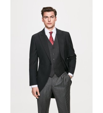 Hackett London Gilet Lana Chiusura Cinque Bottoni grigio