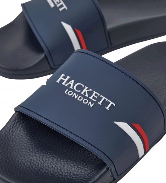 Hackett Infradito con logo sportivo blu navy