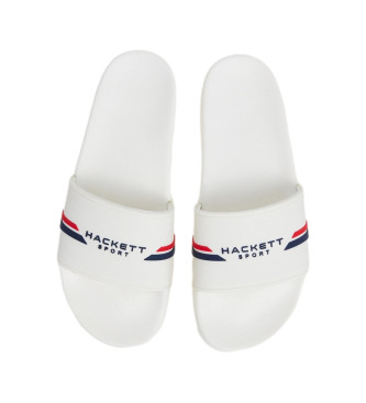Hackett London Slider Sport flip flops white