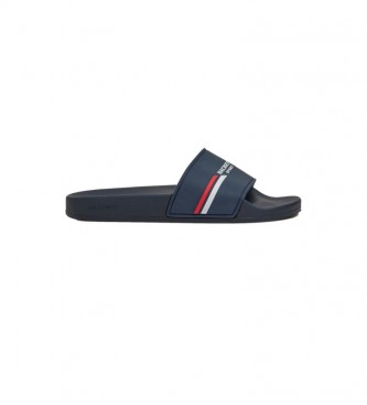 Hackett London Flip Flops Logotyp Sport Marin