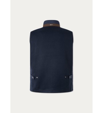 Hackett London Kamizelka Channel Gilet navy