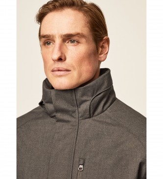 Hackett London Chaqueta 2 en 1 Tropcl gris medio