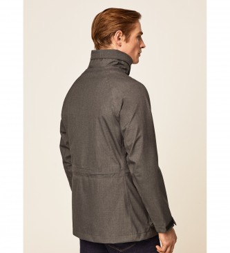 Hackett London Chaqueta 2 en 1 Tropcl gris medio