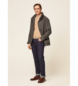 Hackett London Chaqueta 2 en 1 Tropcl gris medio
