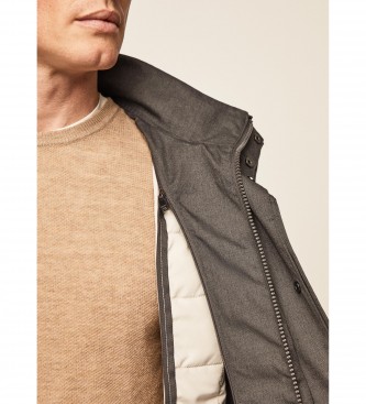 Hackett London Chaqueta 2 en 1 Tropcl gris medio