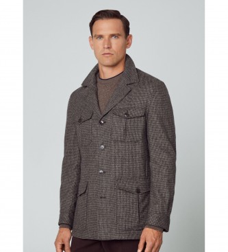 Hackett London Braun 4 Stck Jacke