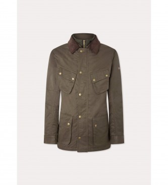 Hackett London Dry Wax-jakke grn