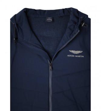 Hackett London Hybrid quilted jacket navy