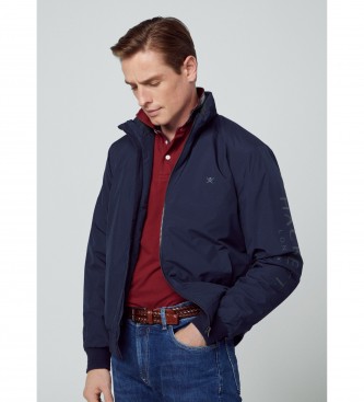 Hackett London Heritage Windbreaker-jakke navy