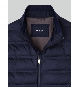 Hackett London Lw Moto Jacket azul-marinho