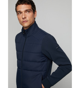 Hackett London Quilt Hybrid Jacke navy