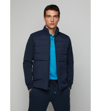 Hackett London Quilt Hybrid Jacke navy