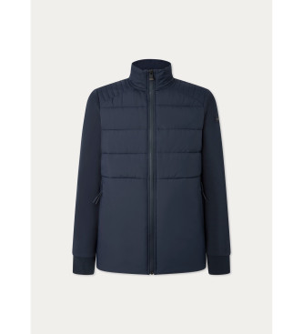 Hackett London Quilt Hybrid Jacke navy