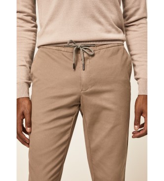 Hackett London Jogger Style Slim Fit Chino Bukser lysebrune