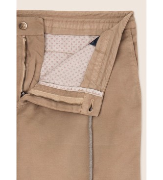 Hackett London Pantaln Chino Estilo Jogger Fit Slim marrn claro