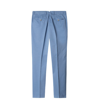 Hackett London Pantaloni chino blu slim fit Kensington