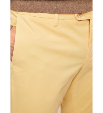 Hackett Core Kensington Fit Slim Trousers Yellow