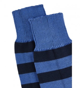 HACKETT Chaussettes de rugby à rayures bleues