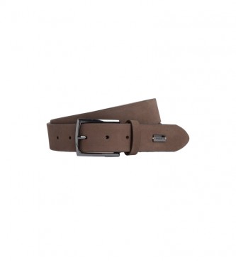 Hackett London Smooth Leather Belt taupe
