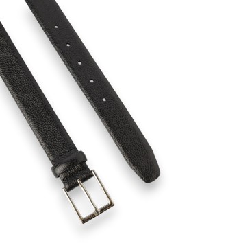 Hackett London Ceinture en cuir de galet Noir