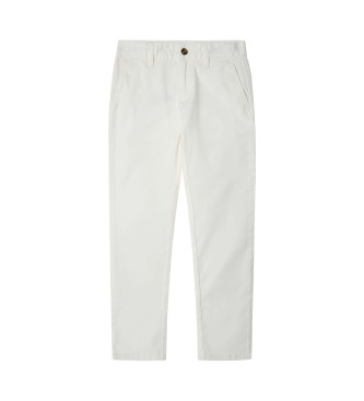 Hackett London Calas largas de corte chino branco