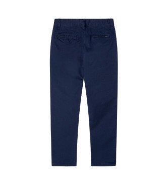 Hackett London Marineblaue, locker sitzende Chino-Hose