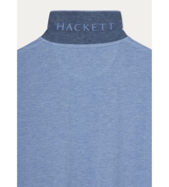 Hackett London Polo Classic Fit Logo Ls bleu