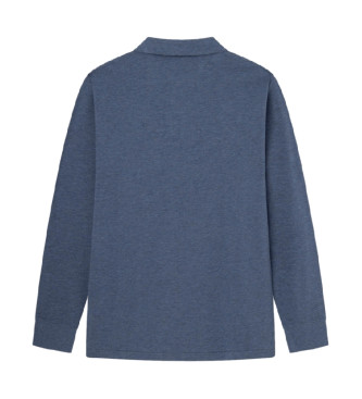 Hackett London Polo Classic Fit Logo Ls blu