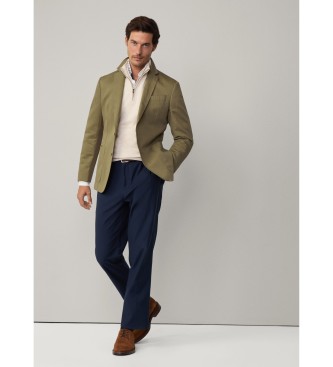 Hackett London Chino Sloane fit sproščene hlače v bež barvi