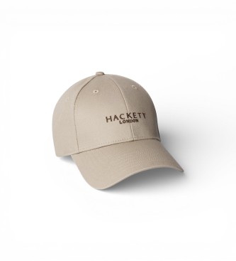 Hackett London Contrasterende merkbeige pet