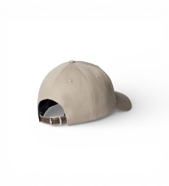 Hackett London Contrasterende merkbeige pet