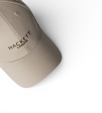Hackett London Contrasterende merkbeige pet