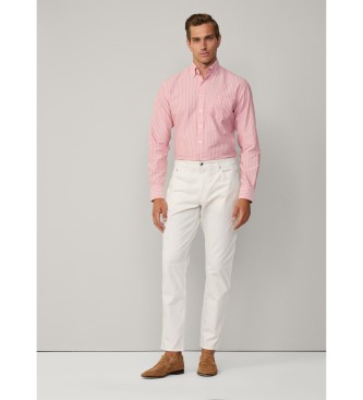 Hackett London Pantaloni cinque tasche bianchi dalla vestibilit regolare