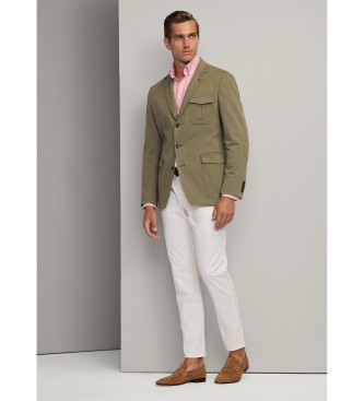 Hackett London Pantaloni cinque tasche bianchi dalla vestibilit regolare