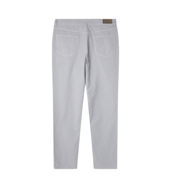 Hackett London Pantaloni cinque tasche grigi dalla vestibilit regolare