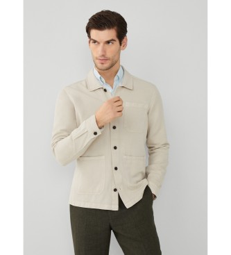 Hackett London Camisola de algodo bege