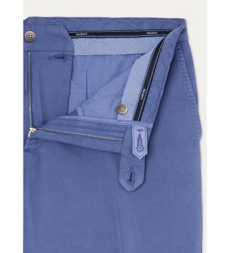 Hackett London Chino-Hose aus Leinen blau