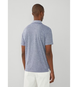 Hackett London Polo Linen Filafil azul