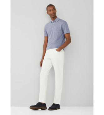 Hackett London Polo Linen Filafil azul